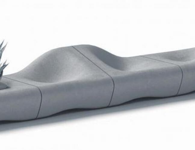 混凝土、沙丘椅