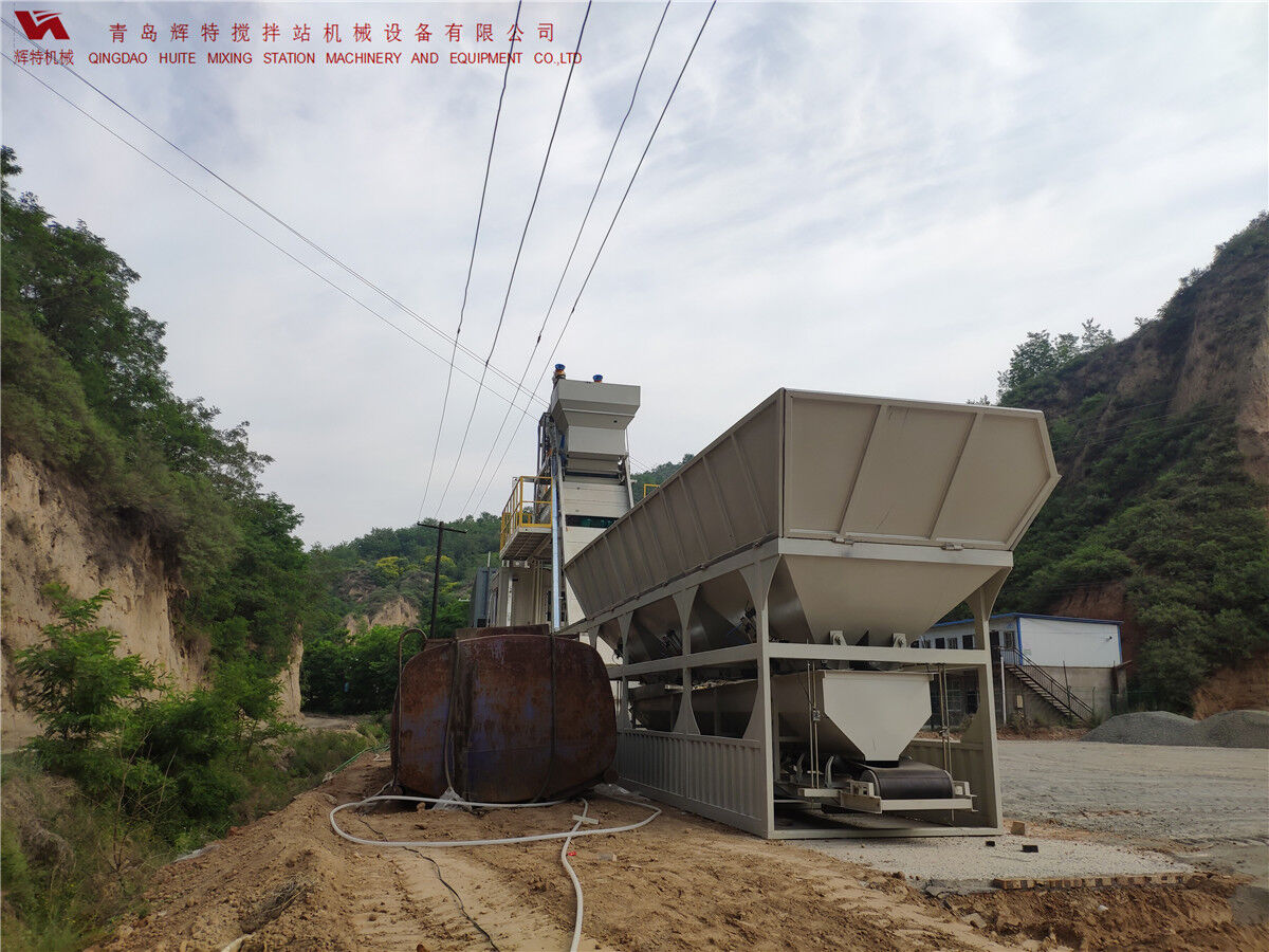 青島輝特機(jī)械 HZM75免基礎(chǔ)攪拌站模塊化設(shè)計(jì)，安裝快捷