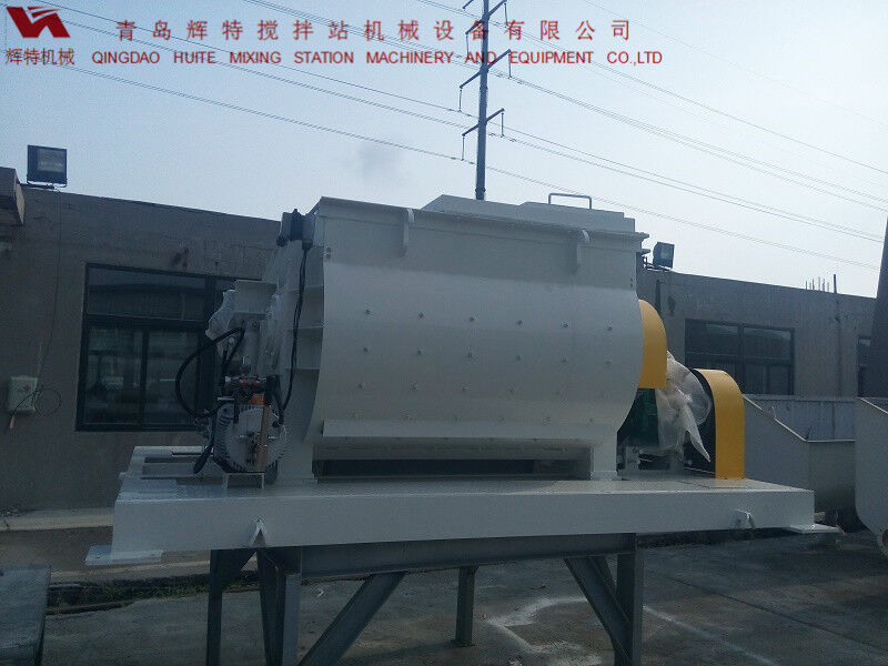 JS750攪拌臂采用偏心式設(shè)計(jì)，延長使用壽命，青島輝特機(jī)械