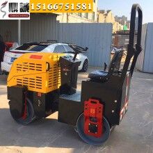 大獎百分中！雙鋼輪座駕式壓路機 1噸全液壓小碾子 溝槽壓實機